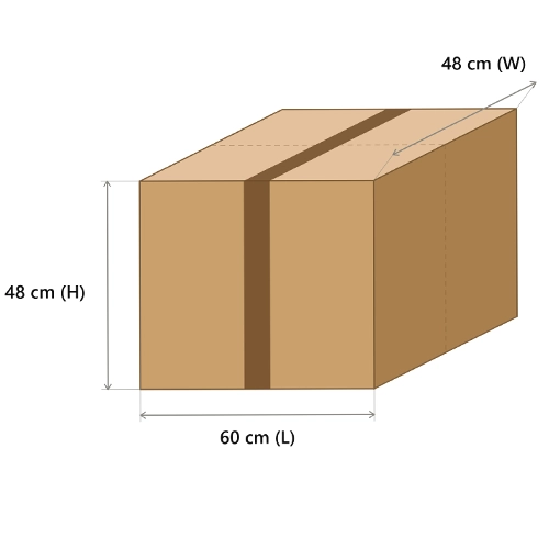 Large Moving Box – Large Packing & Storage Box | 60x48x48cm - Image 2